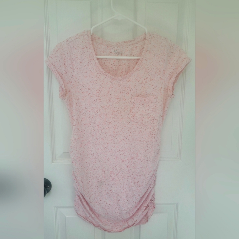 Maternity Thyme Women's Pink Speckled Top - size Small